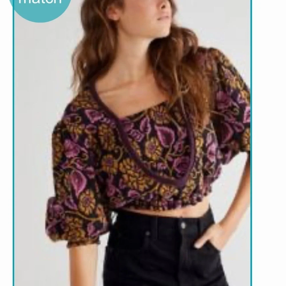 NWT Free People No Ordinary Drapey Reversable Top, Small